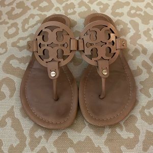 Tory Burch, size 7, Miller sandal, color “makeup”